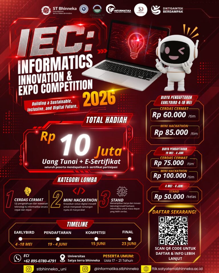 Informatika IEC Competition 2026 Resmi Dibuka untuk Inovator Muda