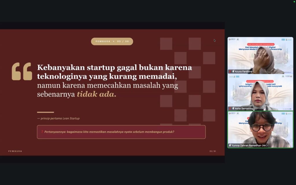 Kuliah Tamu Technopreneurship Bahas Penyusunan Model Bisnis Produk Digital